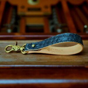 Ambani Fish Leather Key Fob